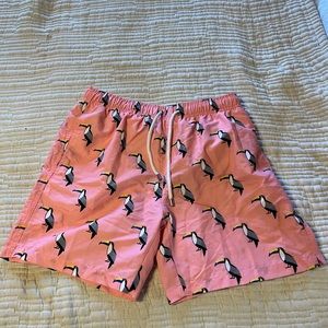 Franks pink maca short board shorts